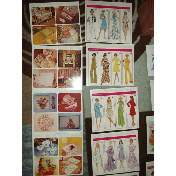 Creative Patterns 1975 Vintage Lot Collection Patterns Books Cards - Picture 2 of 9